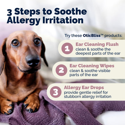 Vetnique Oticbliss Cat & Dog Ear Infection Treatment | Dog Ear Allergy Relief Drops, MicroSilver Yeast Infection Treatment for Dogs, Hydrocortisone for Itching, Redness Swelling (Ear Allergy Drops) Vetnique buy supplements Au