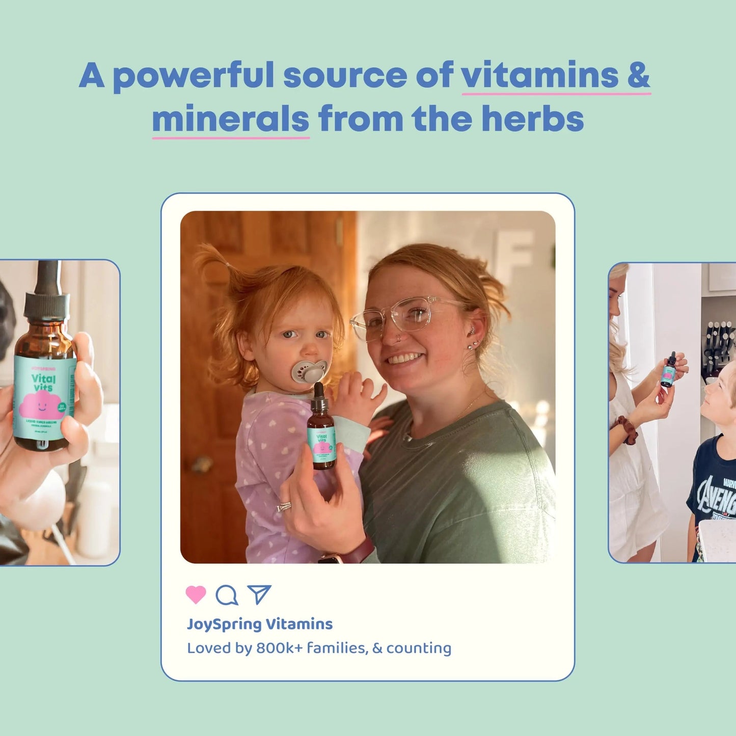 JoySpring Vital Vits - Kids Liquid Multivitamin - 1 fl oz (30 Servings) | Herbal Liquid Vitamins for Kids | Natural Flavor | JoySpring