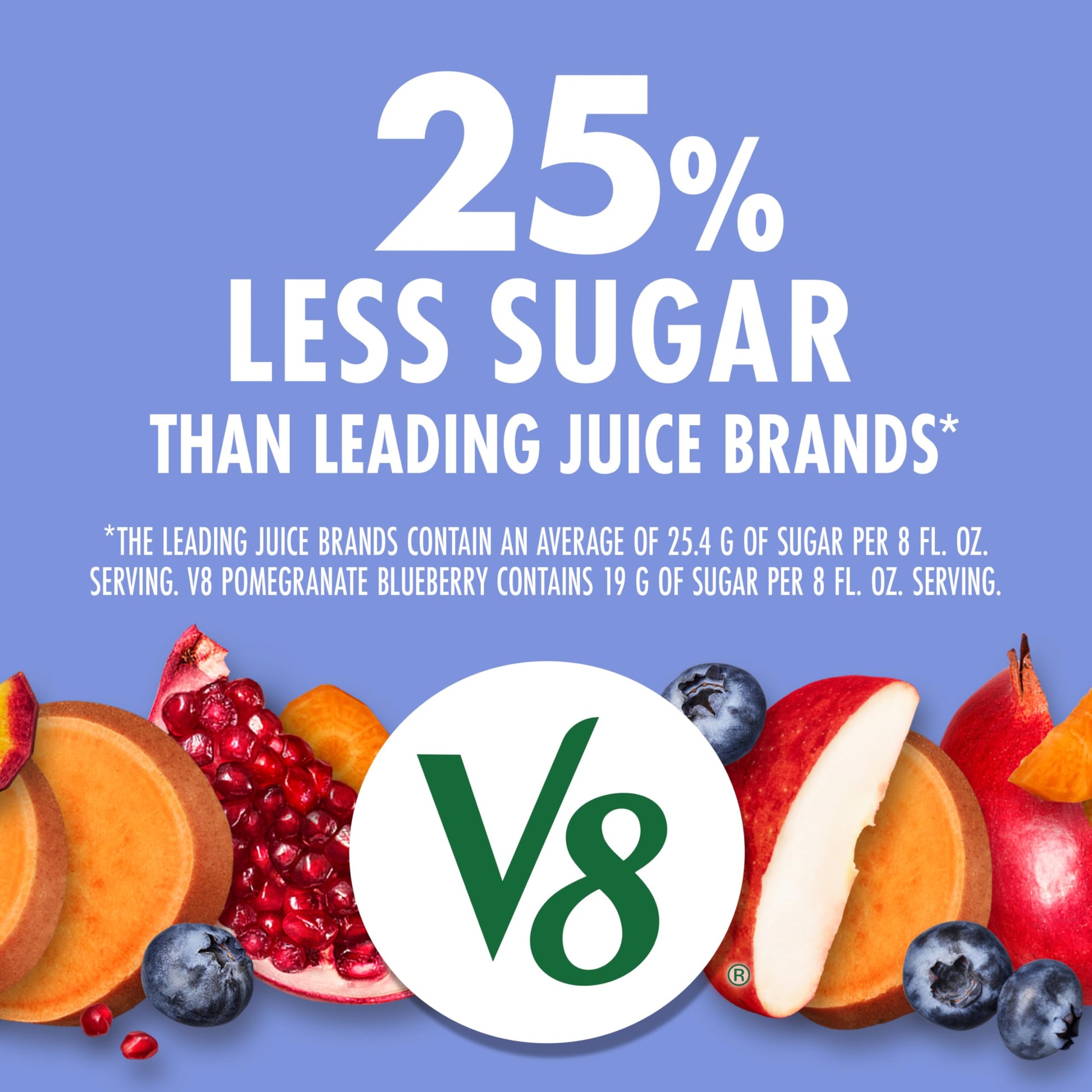 V8 Blends 100% Juice Pomegranate Blueberry Juice, Fruit and Vegetable Juice Blend, 46 Fl Oz Bottle (Pack of 2) V8 buy supplements Au
