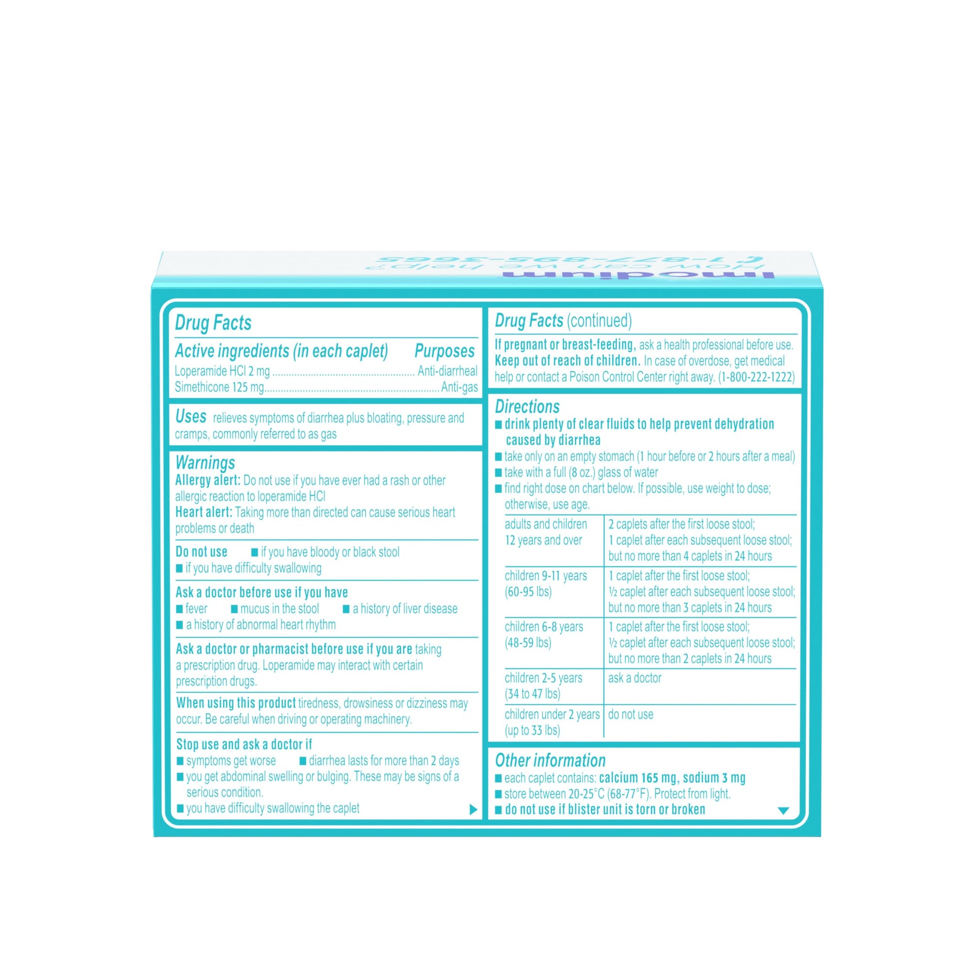 Imodium Multi-Symptom Relief Caplets with Loperamide Hydrochloride & Simethicone, Anti-Diarrheal Medicine for Treatment of Diarrhea, Gas, Bloating, Cramps & Pressure, Traveler's Diarrhea, 24 ct Imodium buy supplements Au