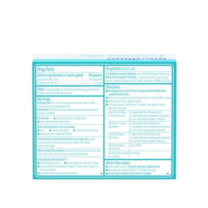 Imodium Multi-Symptom Relief Caplets with Loperamide Hydrochloride & Simethicone, Anti-Diarrheal Medicine for Treatment of Diarrhea, Gas, Bloating, Cramps & Pressure, Traveler's Diarrhea, 24 ct Imodium buy supplements Au