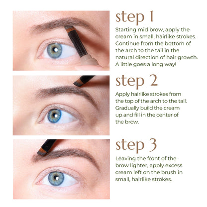Chella Eyebrow Cream, Tantalizing Taupe - Vegan, Cruelty Free, Paraben Free, Gluten Free Eyebrow Pomade Makeup - Long Wearing, Velvet Consistency, Water Proof ChellaBuy Supplements Australia