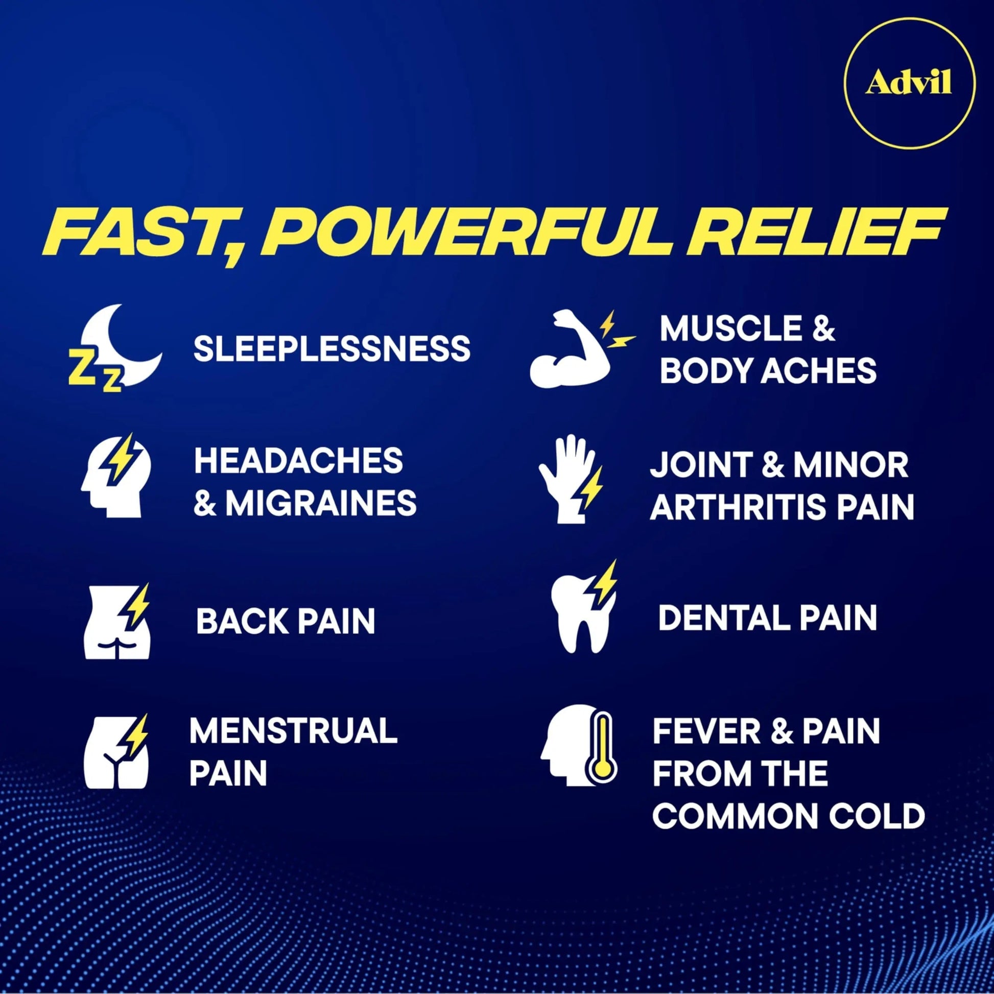 Advil PM Pain Reliever And Nighttime Sleep Aid, Pain Medicine With Ibuprofen For Pain Relief And Diphenhydramine Citrate For A Sleep Aid - 120 Coated Caplets AdvilBuy Supplements Australia