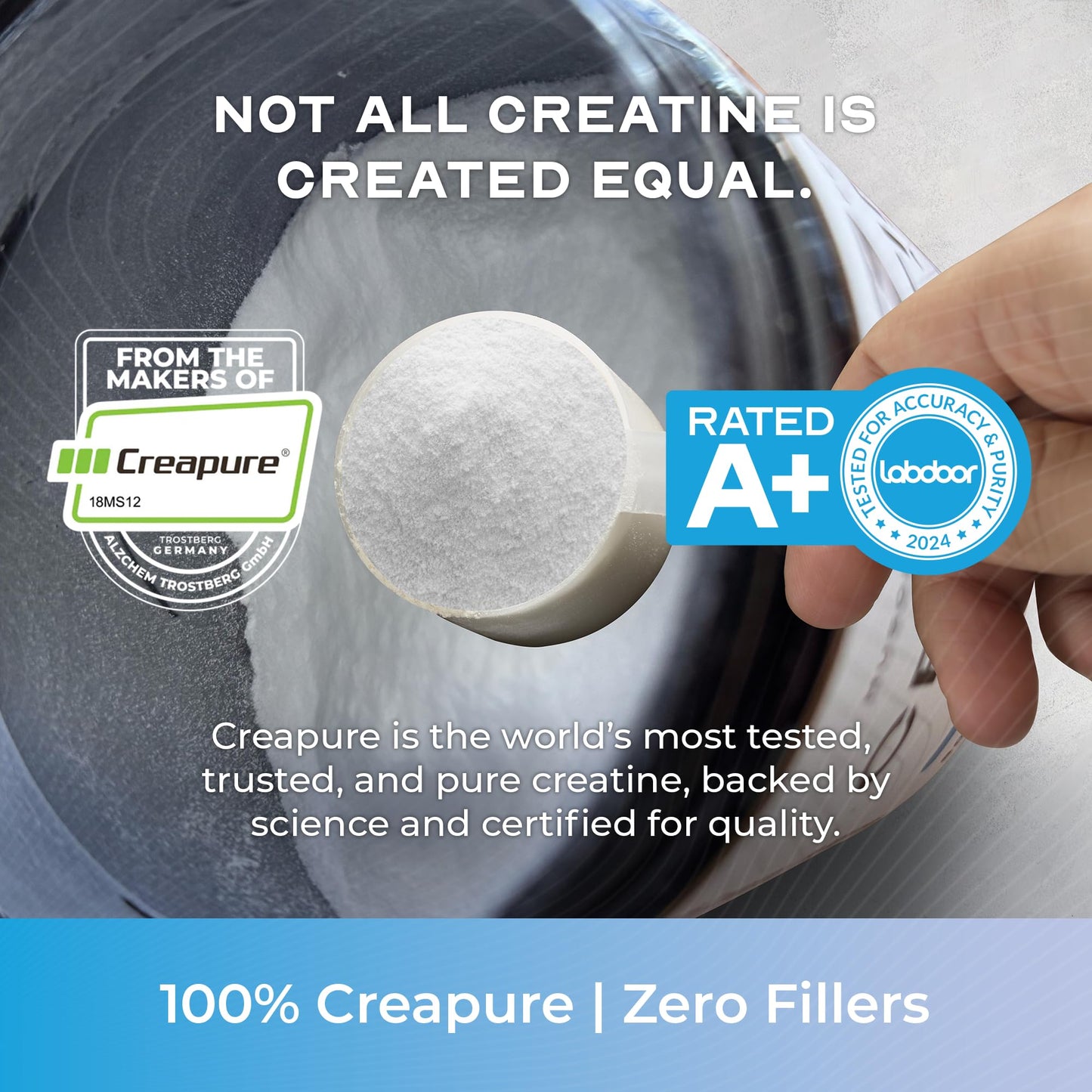 Muscle Feast Creapure Creatine Monohydrate Powder, Vegan Keto Friendly Gluten-Free, Mass Gainer, Muscle Recovery Supplement and Trusted Creatine for Muscle Growth,