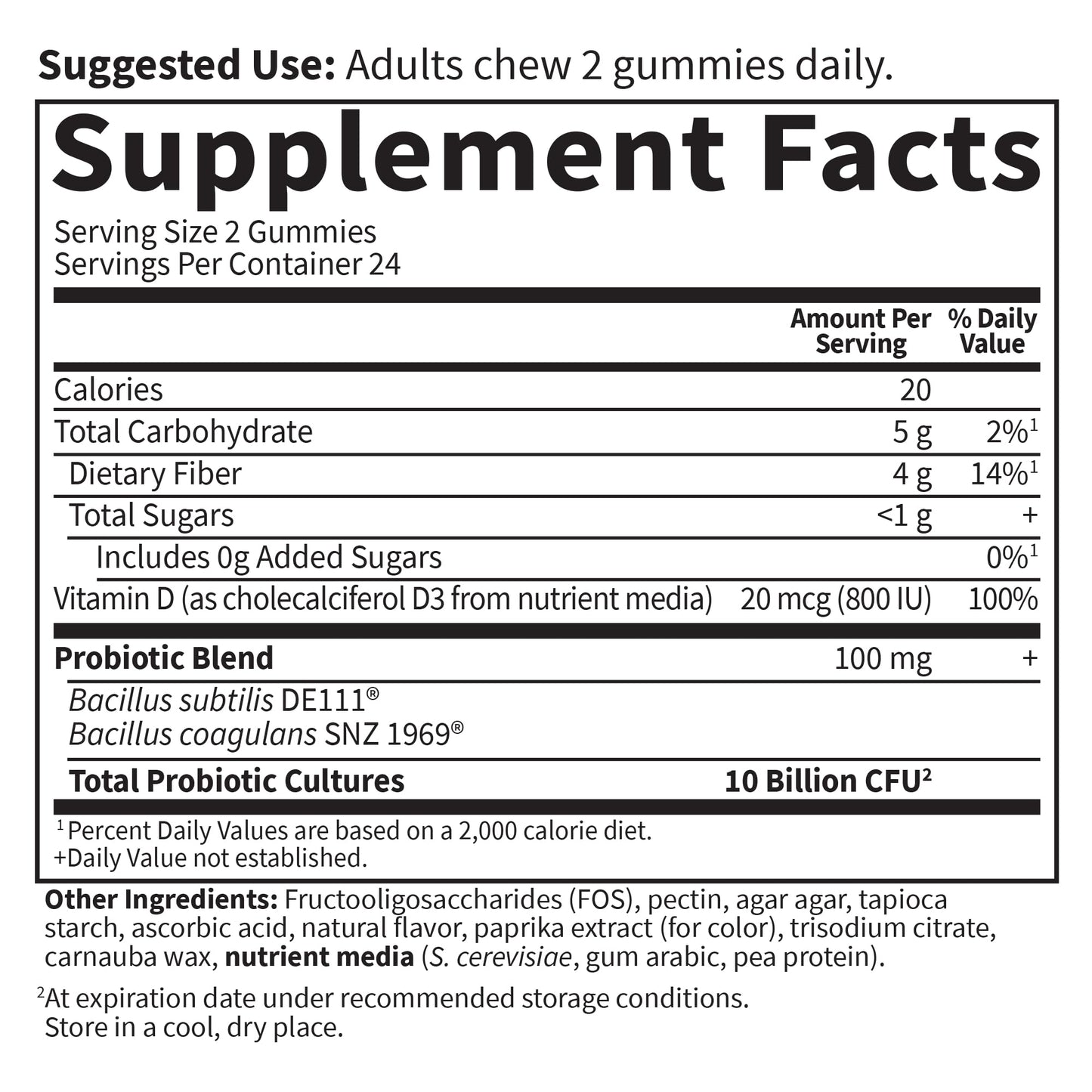Garden of Life Dr Formulated 10 Billion CFU Prebiotic Fiber & Probiotic Gummies with Vitamin D3 for Digestive and Immune Health – Gluten Free, Non GMO