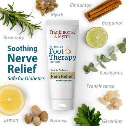 FRANKINCENSE & MYRRH Foot Pain Relief Cream - Intensive Foot Therapy Lotion - Diabetic Nerve Pain Relief Cream | Restless Leg Syndrome | Frankincense Essential Oil, 3 Ounce (2-Pack) FRANKINCENSE & MYRRHBuy Supplements Australia