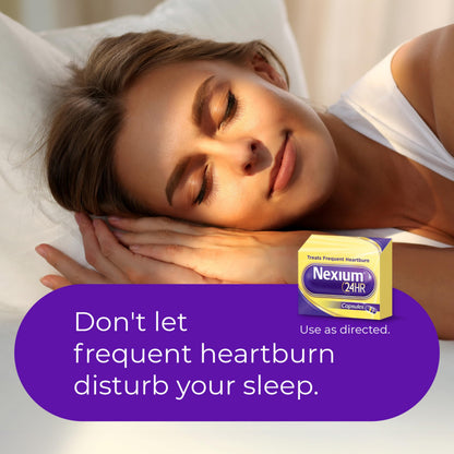 Nexium 24HR ClearMinis Acid Reducer Heartburn Relief Delayed Release Capsules for All-Day and All-Night Protection from Frequent Heartburn, Heartburn Medicine with Esomeprazole Magnesium - 42 Count Nexium buy supplements Au