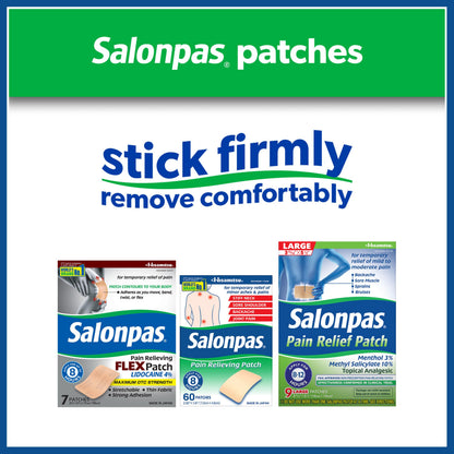 Salonpas Pain Relieving Patch, Large, 6 Count, for Back, Neck, Shoulder, Knee Pain and Muscle Soreness, 8 Hour Pain Relief Salonpas buy supplements Au