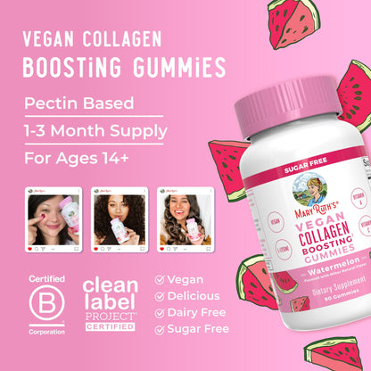 MaryRuth Organics Vegan Collagen for Women & Men, Collagen Boosting Gummies, Skin Care, Lysine, Vitamin C, Vitamin A, Amla, Supplement for Hair & Skin, Vegan, Non-GMO, Gluten Free, 90 Servings MARYRUTH'S buy supplements Au