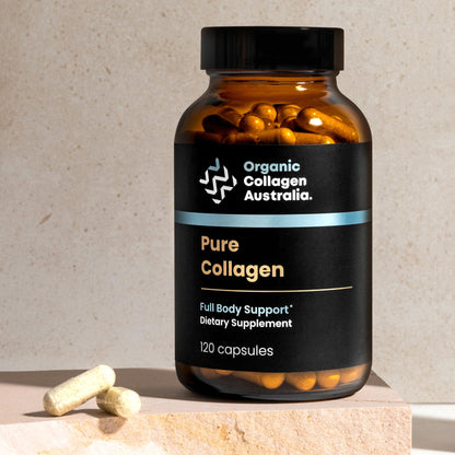 Organic Collagen Australia Pure Hydrolyzed Collagen Capsules – Bioavailable for Skin Elasticity, Hair Health, and Joint Support – Grass-Fed, Pasture-Raised, Paleo & Keto Friendly (120 Caps) Organic Collagen Australia buy supplements Au