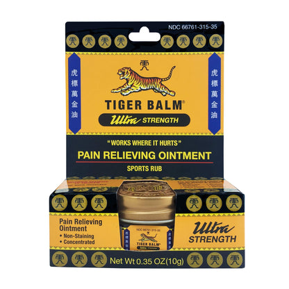 Tiger Balm Pain Relieving Ultra Strength, 10g – Soothing & Ultra Strength Muscle Rub Ointment – Non-Staining Sports Muscle Rub Tiger Balm buy supplements Au