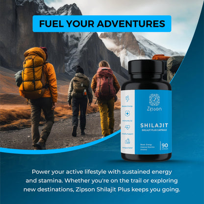 ZIPSON Shilajit for Men & Women | 90 Capsules | Himalayan Formula for Extra Power, Stamina & Immune Support | with Natural Fulvic Acid | Non-GMO | 500mg Per Serving ZIPSON buy supplements Au
