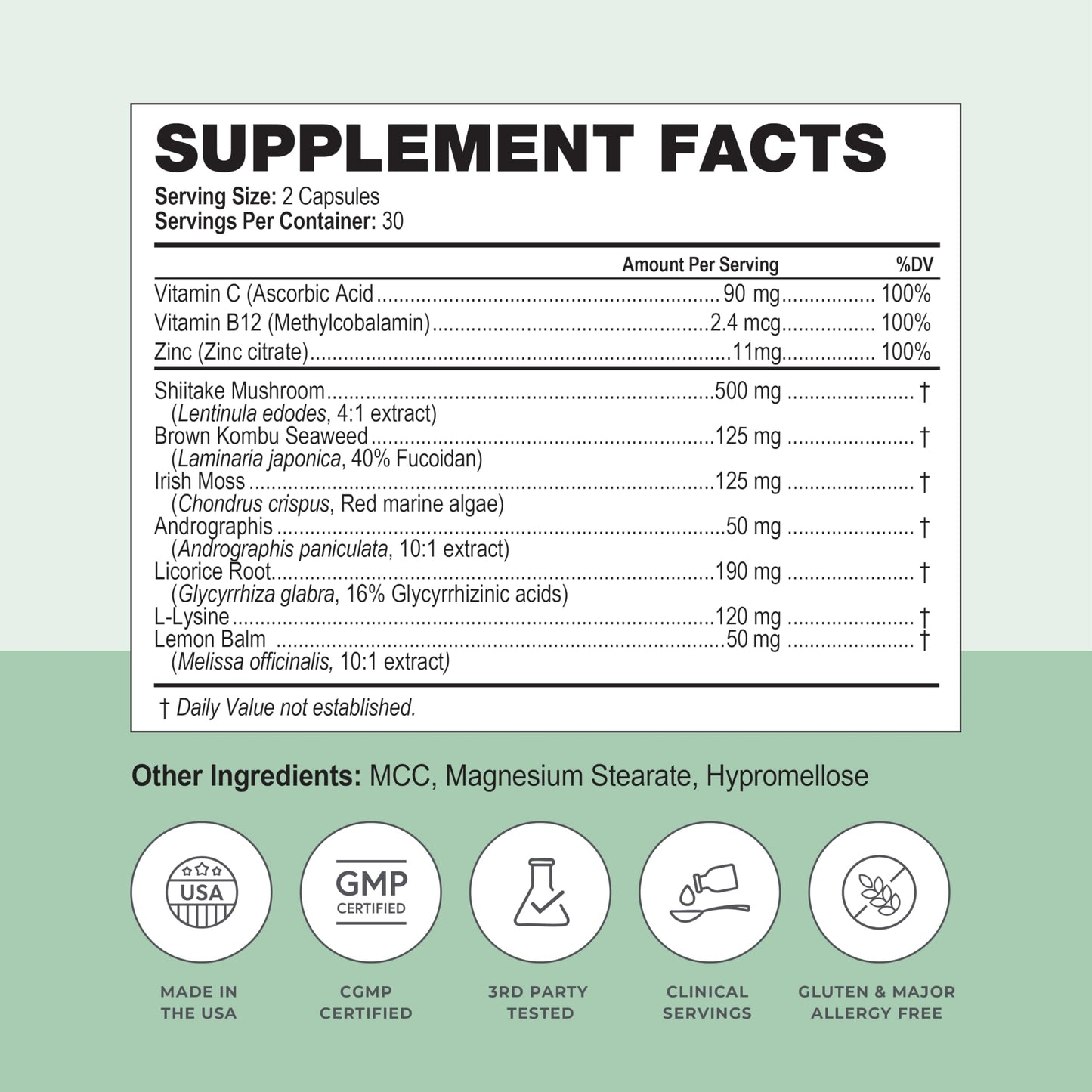 Simplix | Natural Supplement to Strengthen The Immune System | Respond to Outbreaks | Source of Highly Researched Mushroom & Seaweed Polysaccharides 60 Veggie Capsules (1 Pack) PapillexBuy Supplements Australia