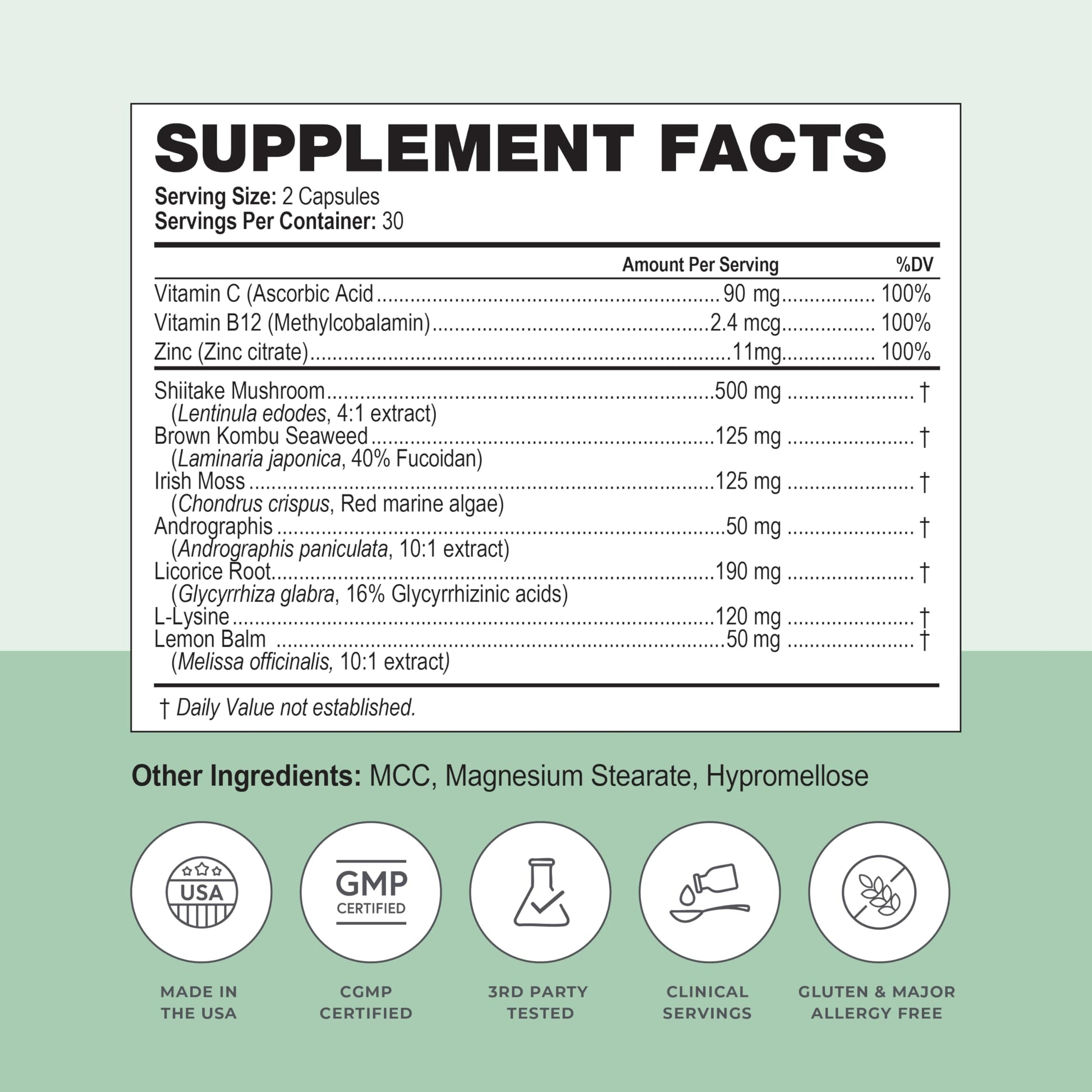 Simplix | Natural Supplement to Strengthen The Immune System | Respond to Outbreaks | Source of Highly Researched Mushroom & Seaweed Polysaccharides 60 Veggie Capsules (1 Pack) Papillex buy supplements Au