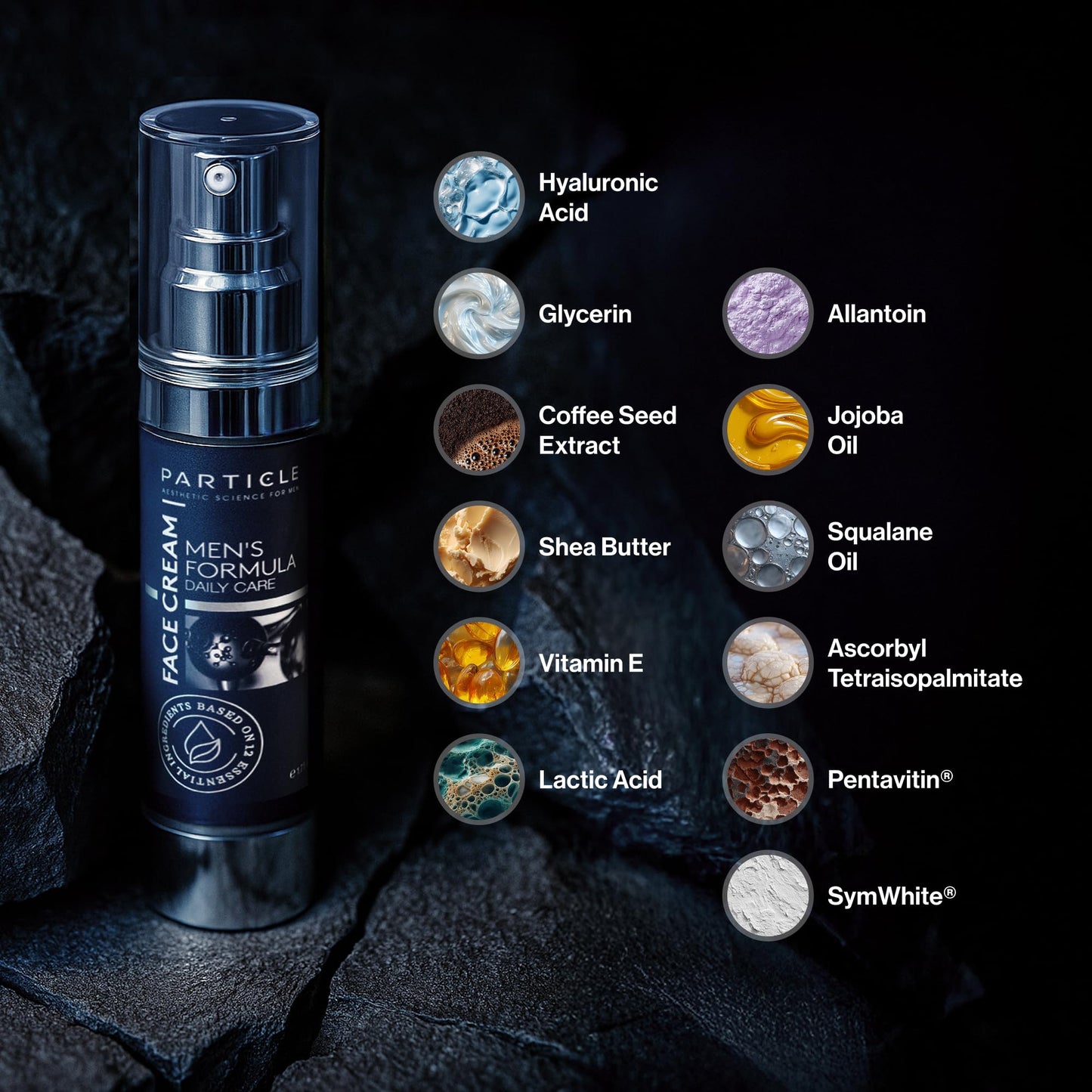 Particle 6-in-1 Face Cream for Men, Men’s Daily Hydrating Moisturizer with Vitamin c
