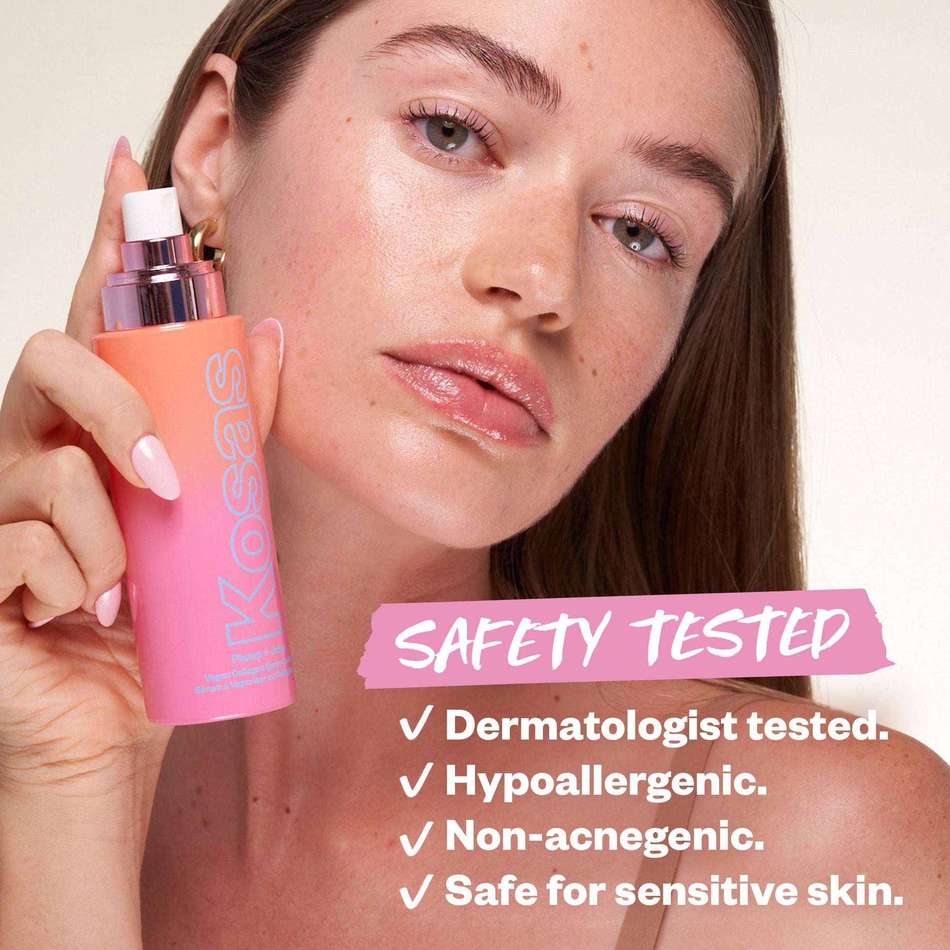 Kosas Plump and Juicy Vegan Collagen Spray - On Serum, Made in USA - Visibly Firms, Soothes, and Hydrates the Skin - 3.38 Oz KosasBuy Supplements Australia