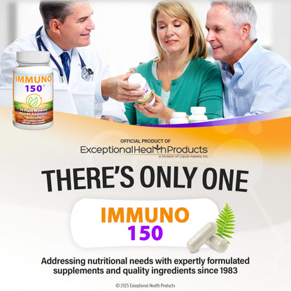 Immuno 150, Immune Support Supplement, Packed with 70 Plant Minerals, 13 Essential Vitamins and 68 Additional Nutrients-150 Vegetable Capsules- Immune Boost for All Age Groups Immuno 150 buy supplements Au
