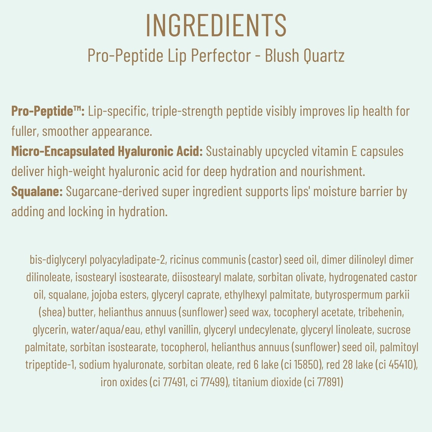 Biossance Pro-Peptide Lip Perfector – Triple-Treat Vegan Lip Balm – Deeply Hydrating with Pro-Peptides & Hyaluronic Acid – Enhances Natural Lip Color – Silky, Glossy Finish in Blush Quartz, Pink BIOSSANCEBuy Supplements Australia