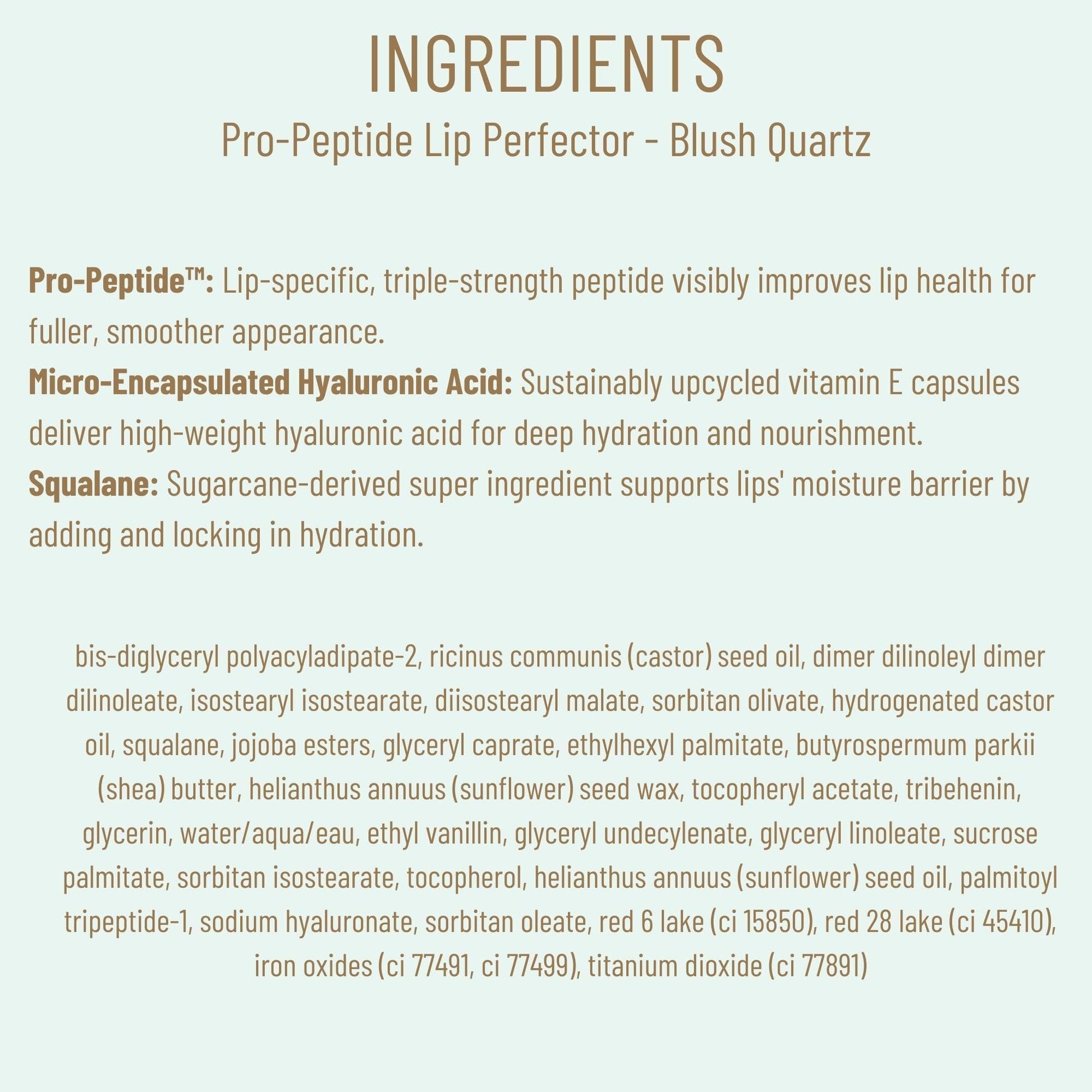 Biossance Pro-Peptide Lip Perfector – Triple-Treat Vegan Lip Balm – Deeply Hydrating with Pro-Peptides & Hyaluronic Acid – Enhances Natural Lip Color – Silky, Glossy Finish in Blush Quartz, Pink BIOSSANCEBuy Supplements Australia