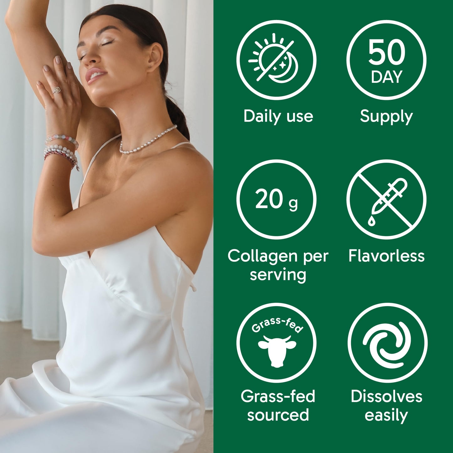 Organika Collagen Powder - for Healthy Hair, Skin, Nails, and Joints. Hydrolyzed Protein Peptides for Better Absorption- Grass-Fed, Non-GMO- Unflavoured- 2.2lbs Organika buy supplements Au