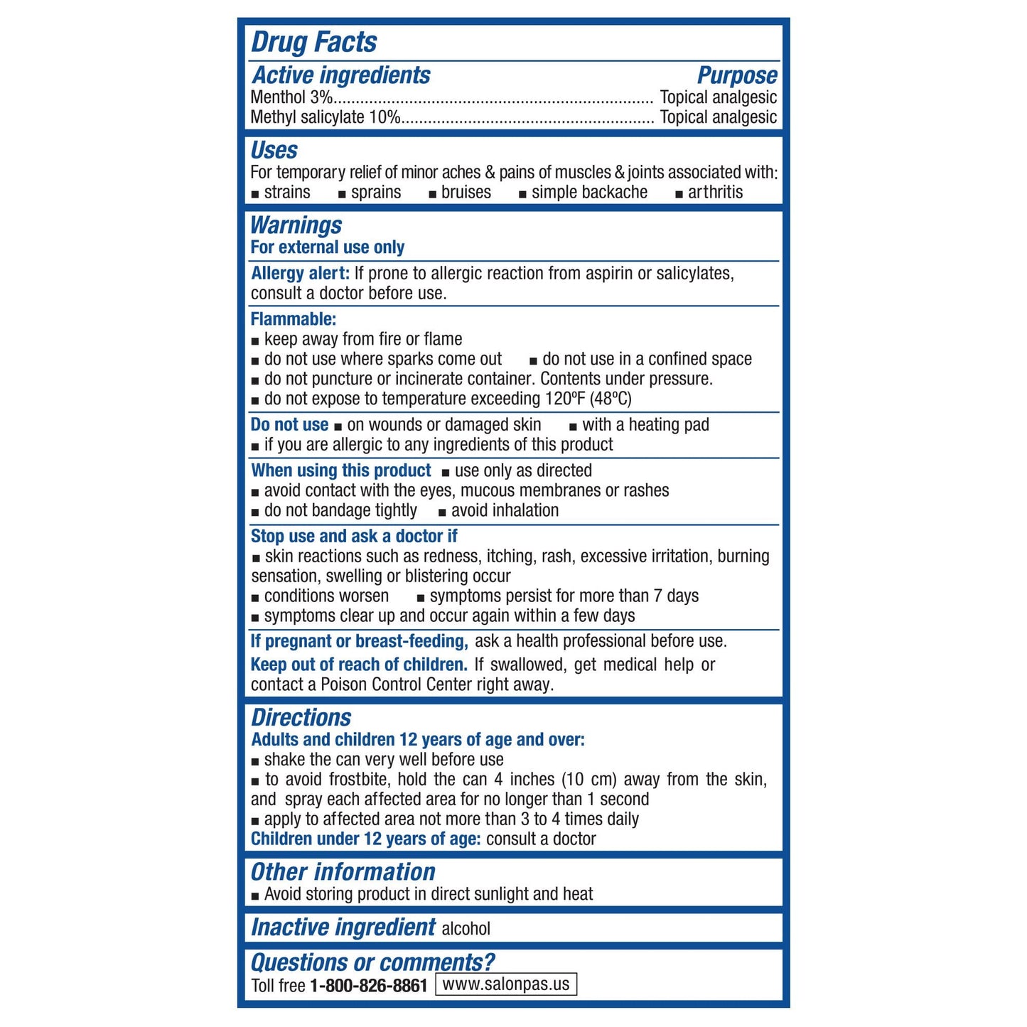 Salonpas pain relieving jet spray - 4 oz (2 PACK) SalonpasBuy Supplements Australia