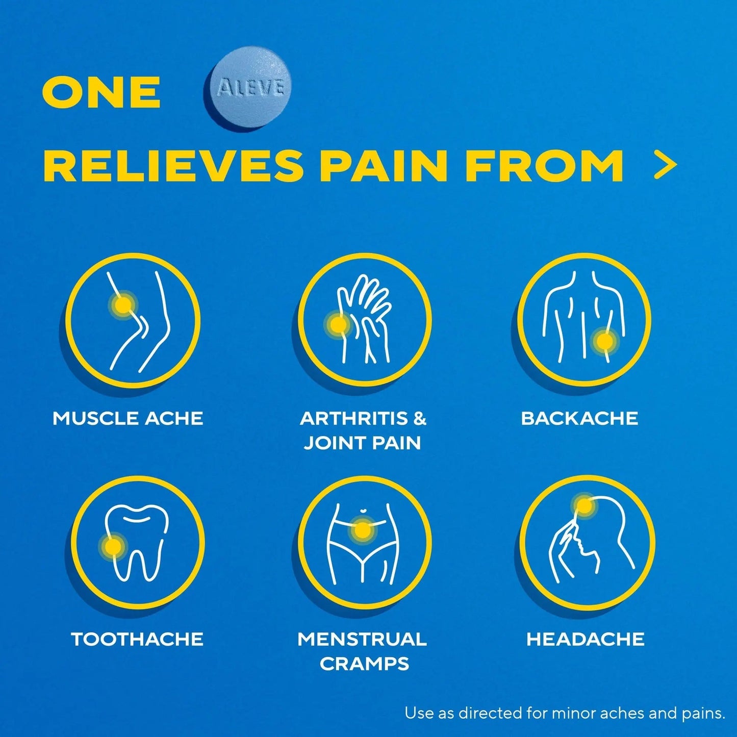 Aleve Pain Reliever & Fever Reducer Tablets, Naproxen Sodium, Headache, Back and Body Pain Relief Medicine, 270 Count AleveBuy Supplements Australia