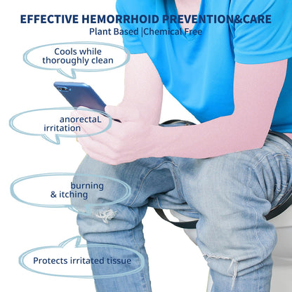 Wowday Flushable Hemorrhoid Wipes | Medicated Witch Hazel Wipes Ph Balanced | 112 Count Natural Fragrance Free Adult Hemorrhoids Witch Hazel Wipe for Butt Itch WowDayBuy Supplements Australia