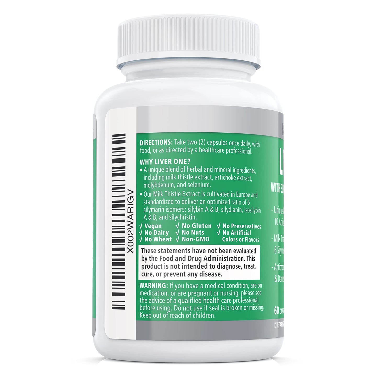Balance ONE Liver Support Supplement with Milk Thistle, Molybdenum, Dandelion Root & Choline – Liver Health, Detox Pathway & Antioxidant Support – Vegan Capsules, 1 Month Supply – Liver One Balance ONE buy supplements Au