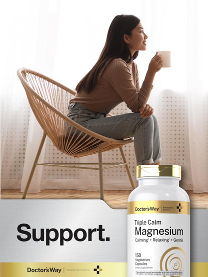 Doctor's Way Triple Magnesium Complex | 150 Capsules | Citrate, Glycinate, & Malate Supplement | Vegetarian, Non-GMO, Gluten Free Formula Doctor's Way buy supplements Au