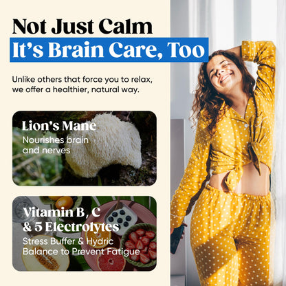 Venture Pal Calm Drink Mix, 12-in-1 Cortisol Reducer and Sleep Aid with Magnesium Glycinate, Ashwagandha, L-Theanine,Vitamin D, Calm Magnesium Powder