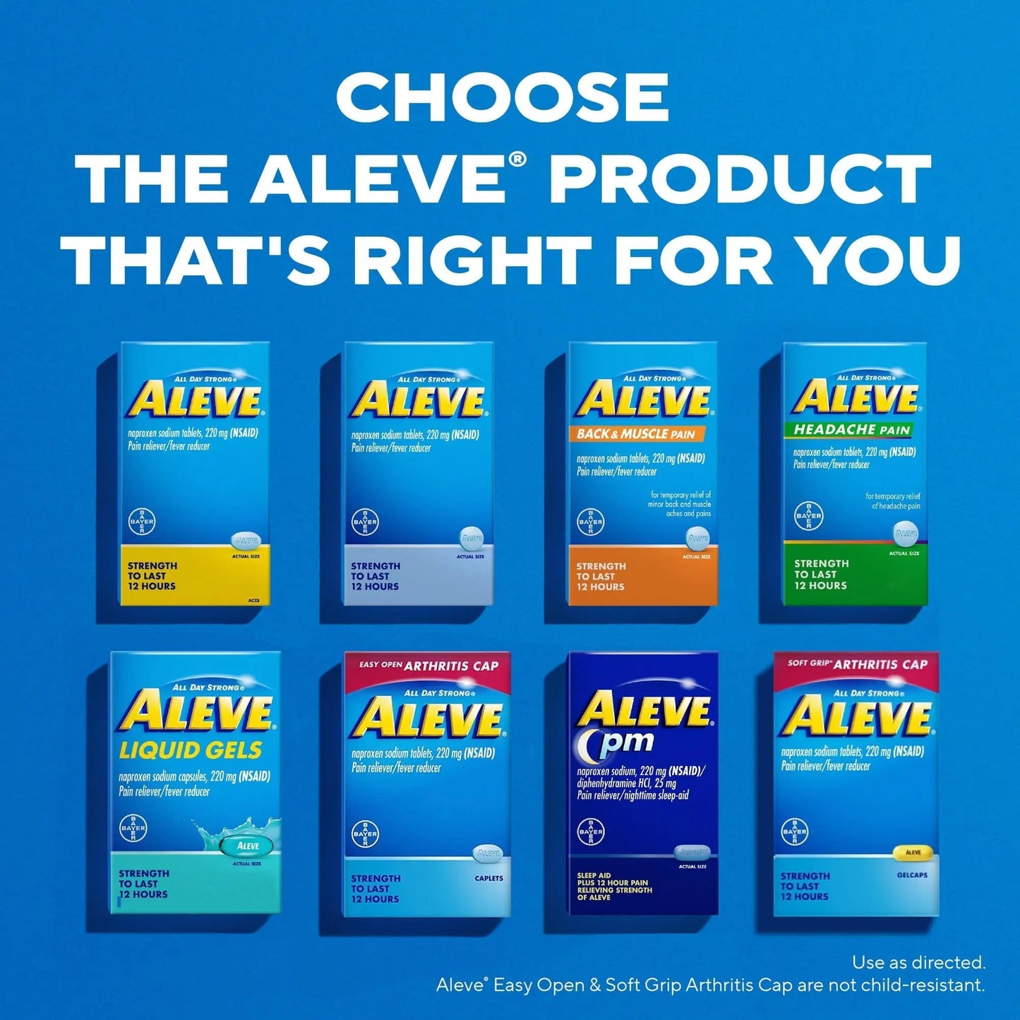 Aleve Pain Relief Naproxen Sodium Caplets ‐ 50 Count AleveBuy Supplements Australia