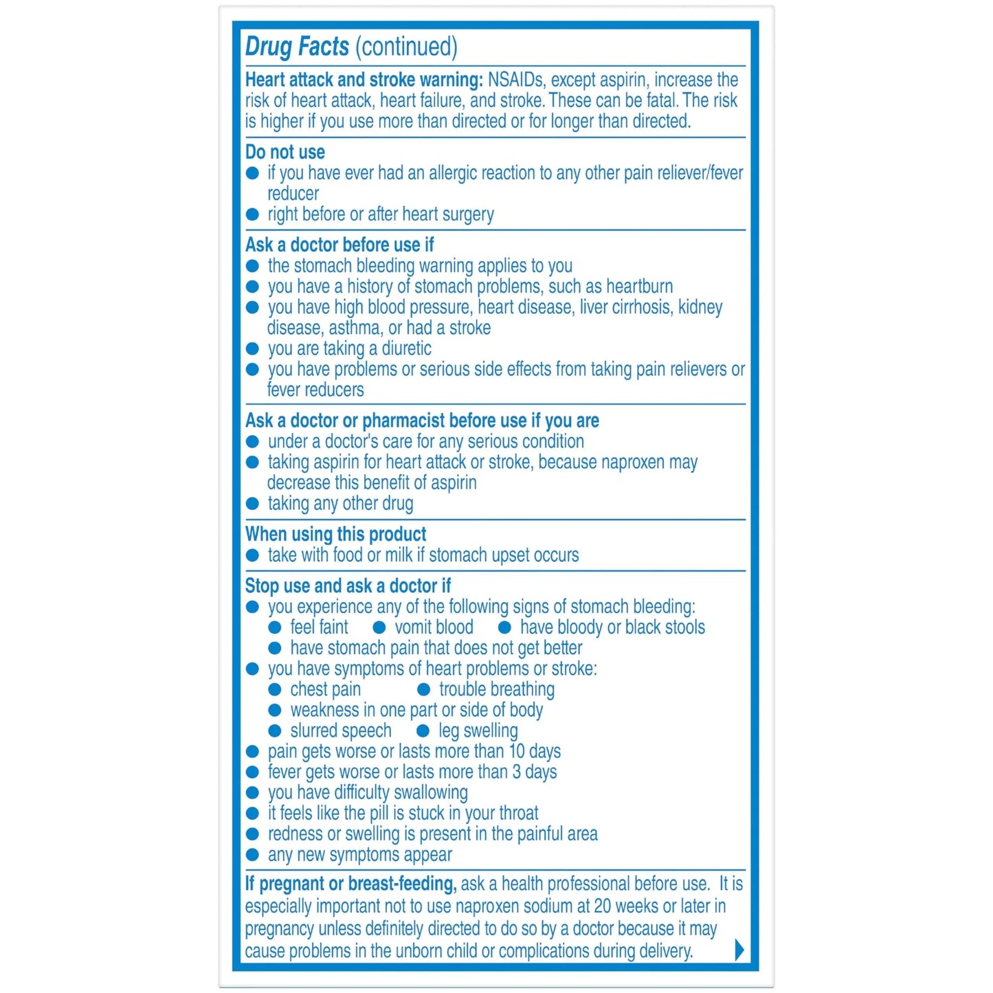 Aleve Pain Relief Naproxen Sodium Caplets ‐ 50 Count AleveBuy Supplements Australia
