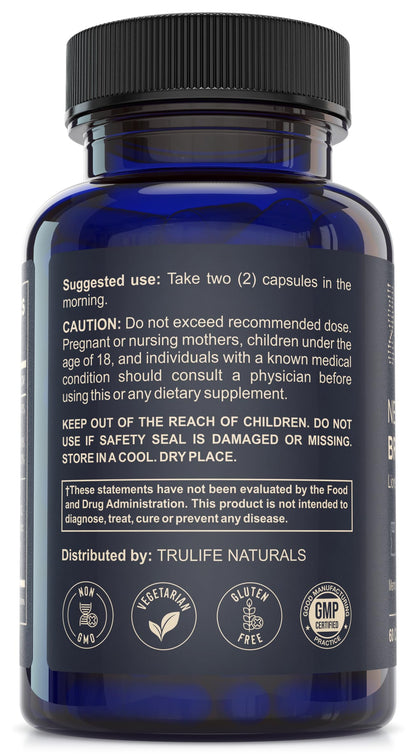NEUROACT Brain Health Memory, Focus, Concentration, Mental Clarity with CognatiQ, Vitamin B3 & B6 | Manage Stress & Elevate Mood | Holistic Brain Health Formula, Sustained Energy & Well Being