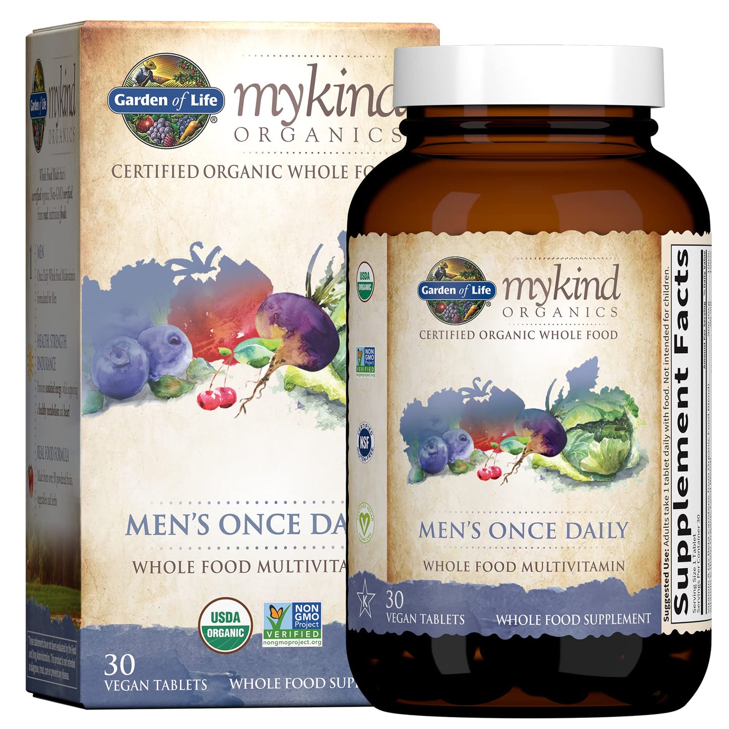 Garden of Life Organics Multivitamin for Men & Dr. Formulated Women's Probiotics Once Daily, 16 Strains, 50 Billion, 30 Capsules Garden of Life buy supplements Au