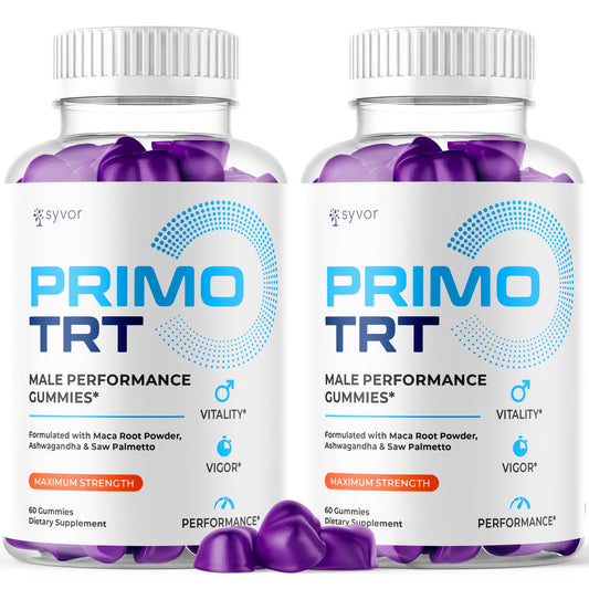 (2 Pack) Primo TRT Gummies for Men, Official Primo TRT Male Performance Gummys with Maximum Strength Ingredients, Advanced PrimoTRT Male Health Support Supplement with Premium Vitamins (120 Gummies) S.O LabsBuy Supplements Australia