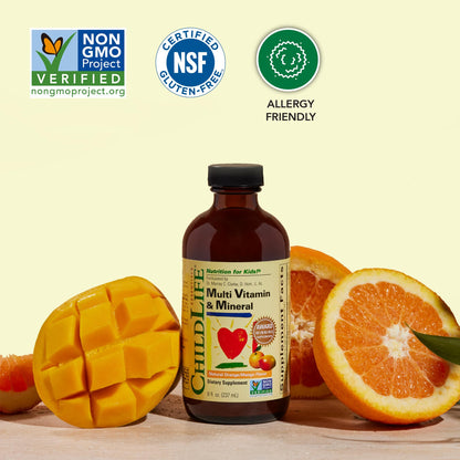 CHILDLIFE ESSENTIALS Kids Multivitamin & Mineral - Kids Vitamins, Liquid Multivitamin for Kids, Toddler Multivitamins, Liquid Vitamins, Baby Multivitamin - Natural Orange & Mango, 8 Fl Oz (Pack of 2) CHILDLIFE ESSENTIALS buy supplements Au