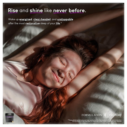 Formulation Factory The Night Before 10-in-1 Sleep Support | Melatonin 4mg, Magnesium Glycinate 300mg, L-Theanine, Glycine & More | Supports Relaxation, Calm & Recovery (120 Capsules 2 Month Supply) Formulation Factory buy supplements Au