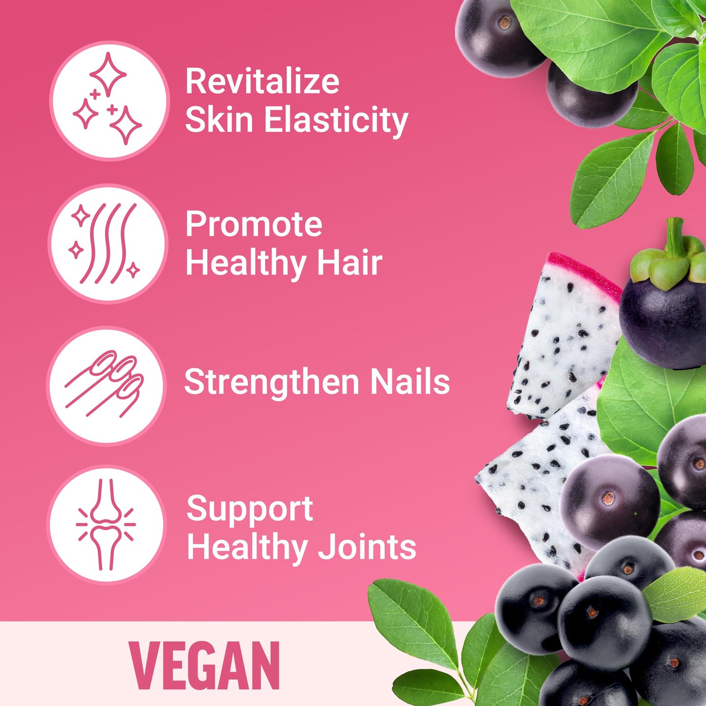 Force Factor Collagen Boosting Superfoods, Vegan Collagen Booster for Women, with Biotin, Hyaluronic Acid, and Vitamin C, for Hair, Skin, Nails, & Joint Support