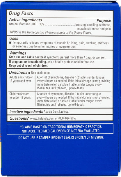 Hyland's Arnica 30x 50 Tablets (3 Pack = 150 Tablets), Bruising, Swelling, Muscle Pain Relief Hyland'sBuy Supplements Australia