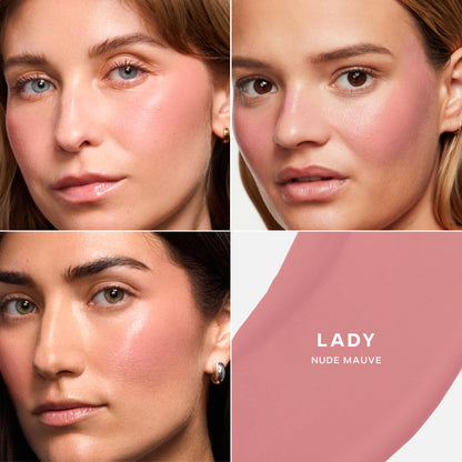 Saie Dewy Glow Duo - Dew Liquid Blush Lady (.40 oz), Mini Glowy Super Gel Warmglow (.5 oz) - Radiant Cheek Tint & Illuminating Primer for a Natural, Lit-From-Within Finish SaieBuy Supplements Australia
