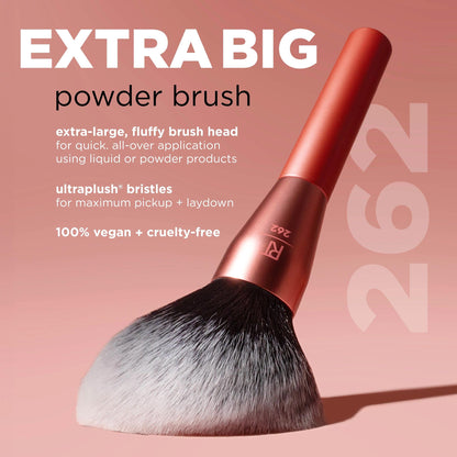 Real Techniques Extra Big Powder Brush, Large Makeup Brush For Powder, Fluffy Head For All-Over Setting, XL Oversized Brush For Quick Application, Cruelty-Free, Synthetic Bristles, 1 Count Real TechniquesBuy Supplements Australia