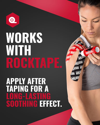 RockSauce Fire, 3 oz Roll-On - Easy to use Pain Relief Cream - Capsaicin & Menthol Formula Relieves Muscle & Joint Pain - Works w/ RockTape - No-Mess Applicator - Dye-Free, Won't Stain Clothes RockTapeBuy Supplements Australia