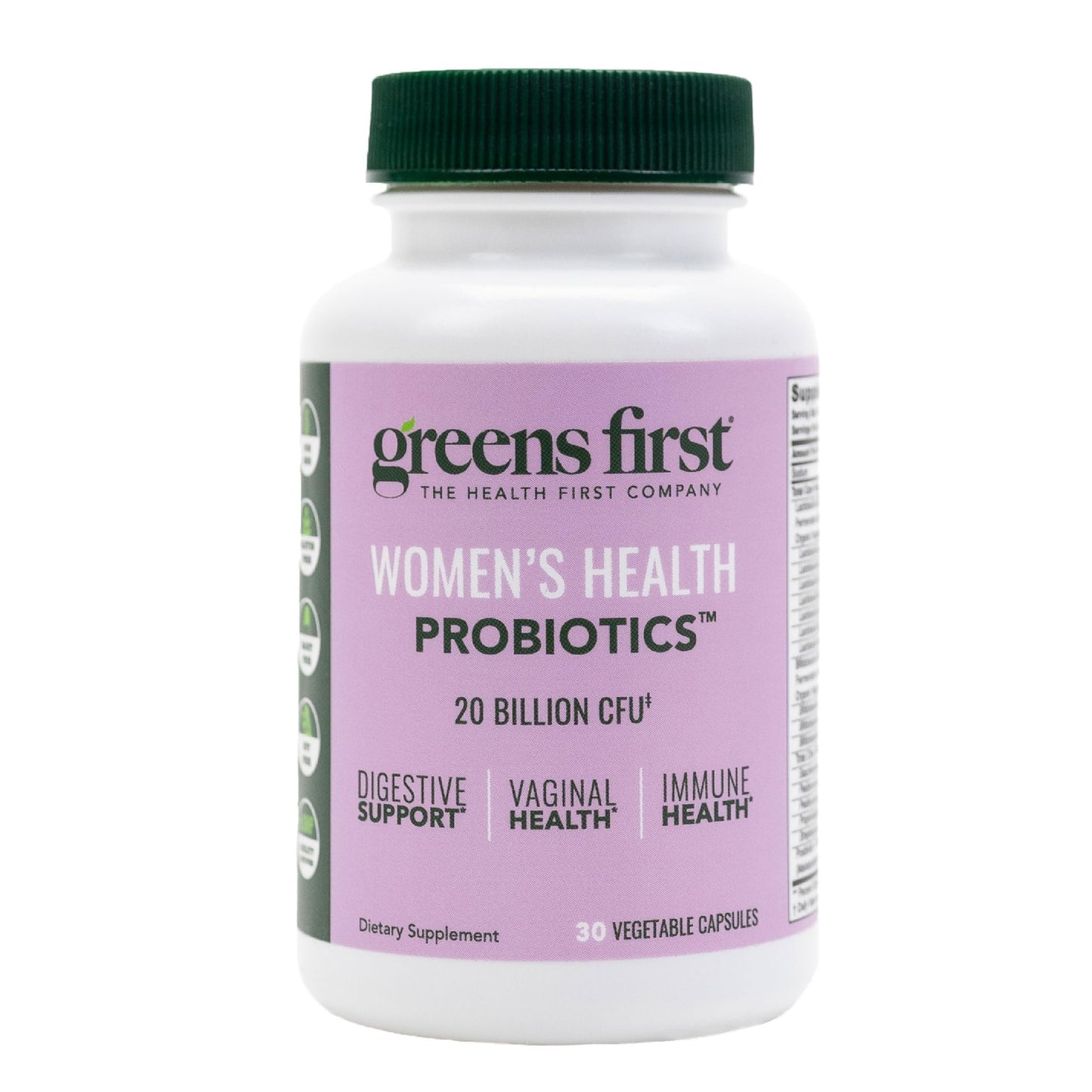 Greens First Women’s Health Probiotics - Probiotic for pH Balance - 20 Billion CFU - Support for Digestive, Immune & Vaginal Health Non-GMO/Gluten-Free/Dairy-Free/Soy-Free (30 Vegetable Capsules) Greens First buy supplements Au