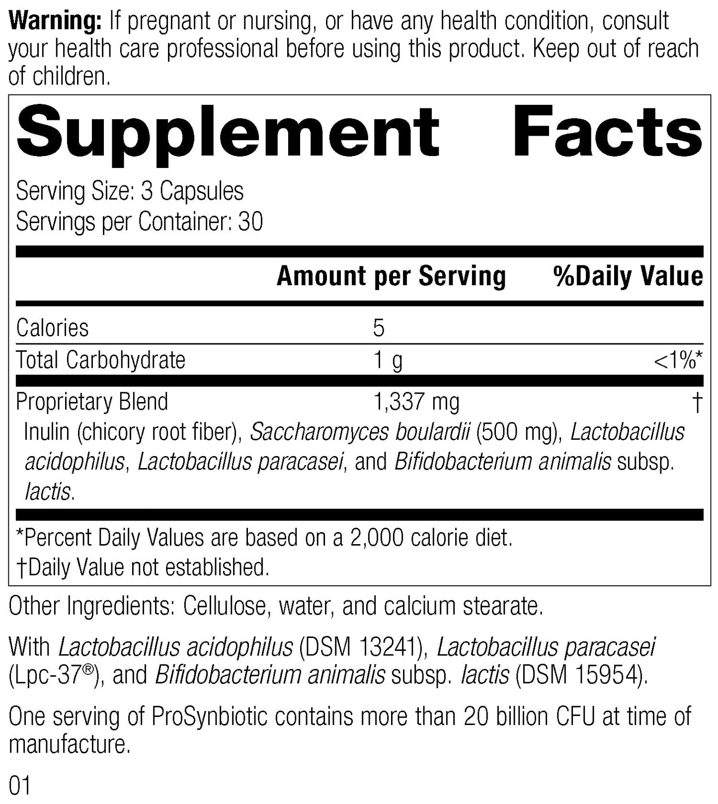 Standard Process ProSynbiotic - Whole Food Bowel, Immune Support, Digestion and Digestive Health with Bifidobacterium, Chicory Root, Lactobacillus Acidophilus, and Inulin - Vegetarian - 90 Capsules Standard Process Inc. buy supplements Au