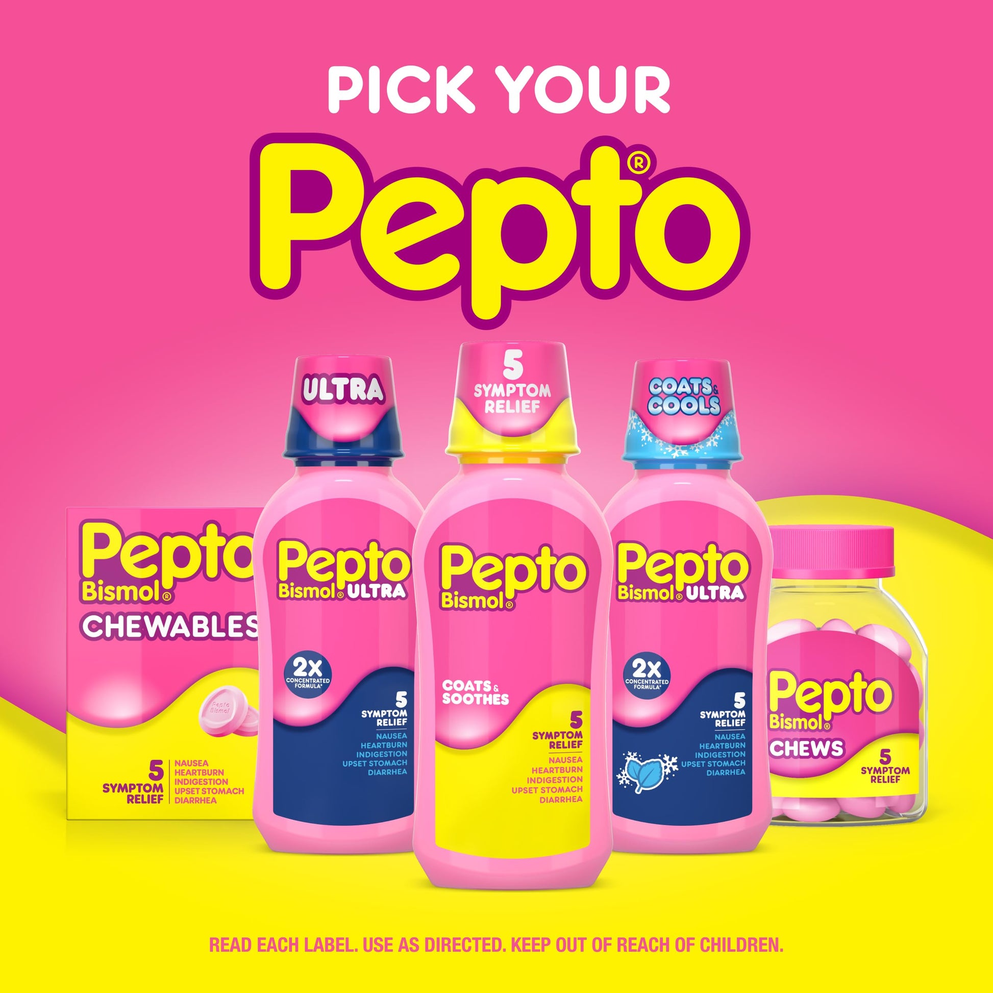 Pepto Bismol Liquid, Upset Stomach Relief, Nausea Relief, Heartburn Relief, Indigestion Relief, Anti Diarrhea Medication for Adults - 5 Symptom Fast Relief, 2x12 oz (Packaging May Vary) Pepto Bismol buy supplements Au