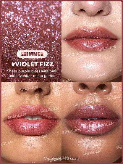 SHEGLAM Pout-Perfect Moisturizing Solid Lip Gloss Shimmer Lip Plumper - Violet Fizz SHEGLAMBuy Supplements Australia