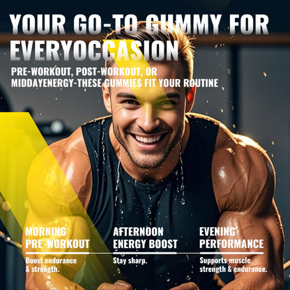 NUTRAGOGO NSF Certified Creatine Gummy - Creatine Monohydrate Gummies for Men & Women-5g of Creatine Monohydrate per Serving - Sugar Free,Vegan, Pineapple Electrolyte Chews, 135 Count