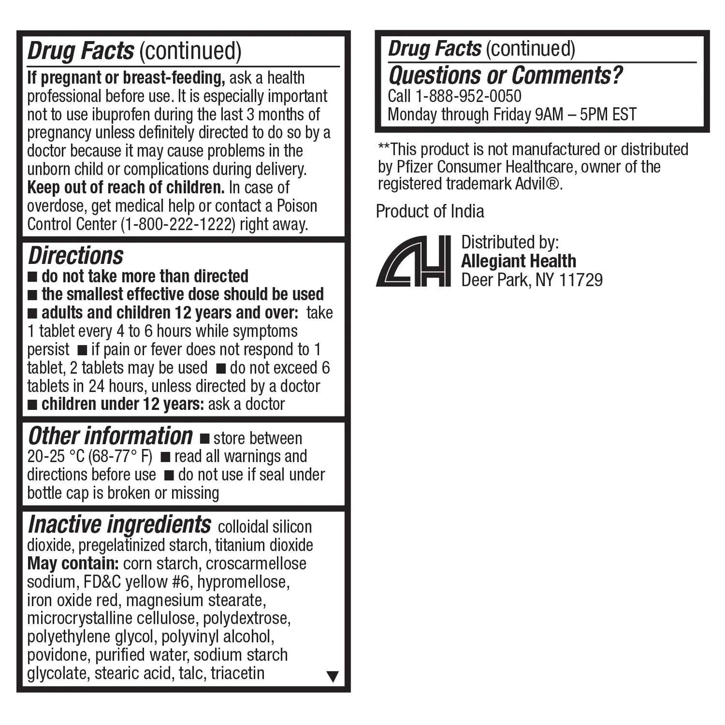 HealthA2Z® Ibuprofen Caplets 200mg | Pain Reliever & Fever Reducer | 24 Packs of 30 Tablets (720 Tablets Total) | Value Pack | NSAID HealthA2ZBuy Supplements Australia