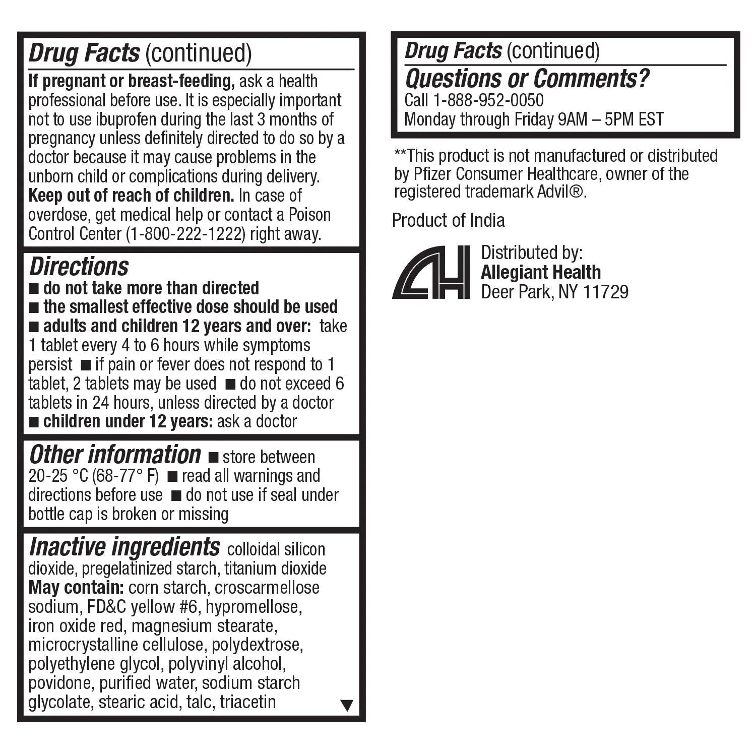 HealthA2Z® Ibuprofen Caplets 200mg | Pain Reliever & Fever Reducer | 24 Packs of 30 Tablets (720 Tablets Total) | Value Pack | NSAID HealthA2ZBuy Supplements Australia