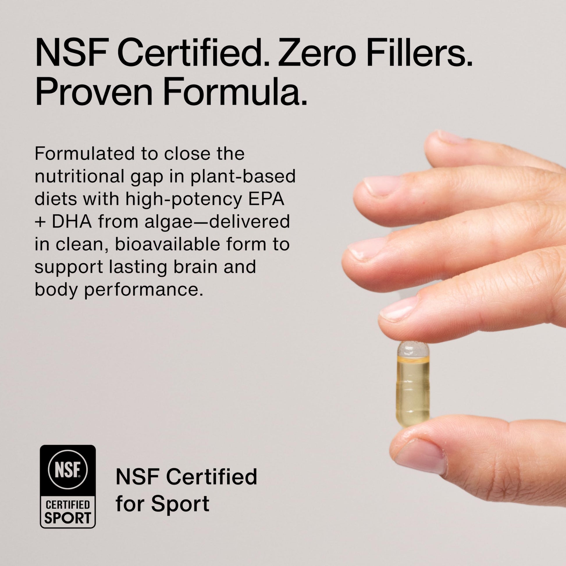 Momentous Vegan Omega-3 - Plant-Based EPA & DHA Supplement for Men & Women - Sourced from Algae Oil - Supports Heart, Joint, & Brain Health - NSF Certified for Sport - 1,000 mg - 30 Servings Momentous buy supplements Au